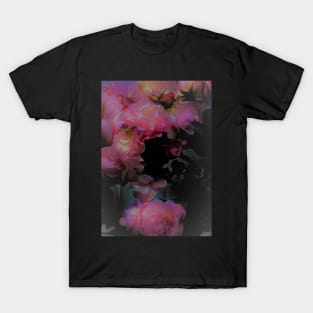 BEAUTIFUL PINK ROSE BLOOMS HAZY T-Shirt